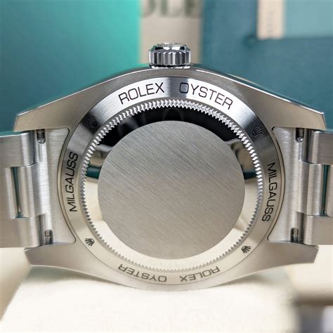 rolex milgauss case back|rolex milgauss new price.